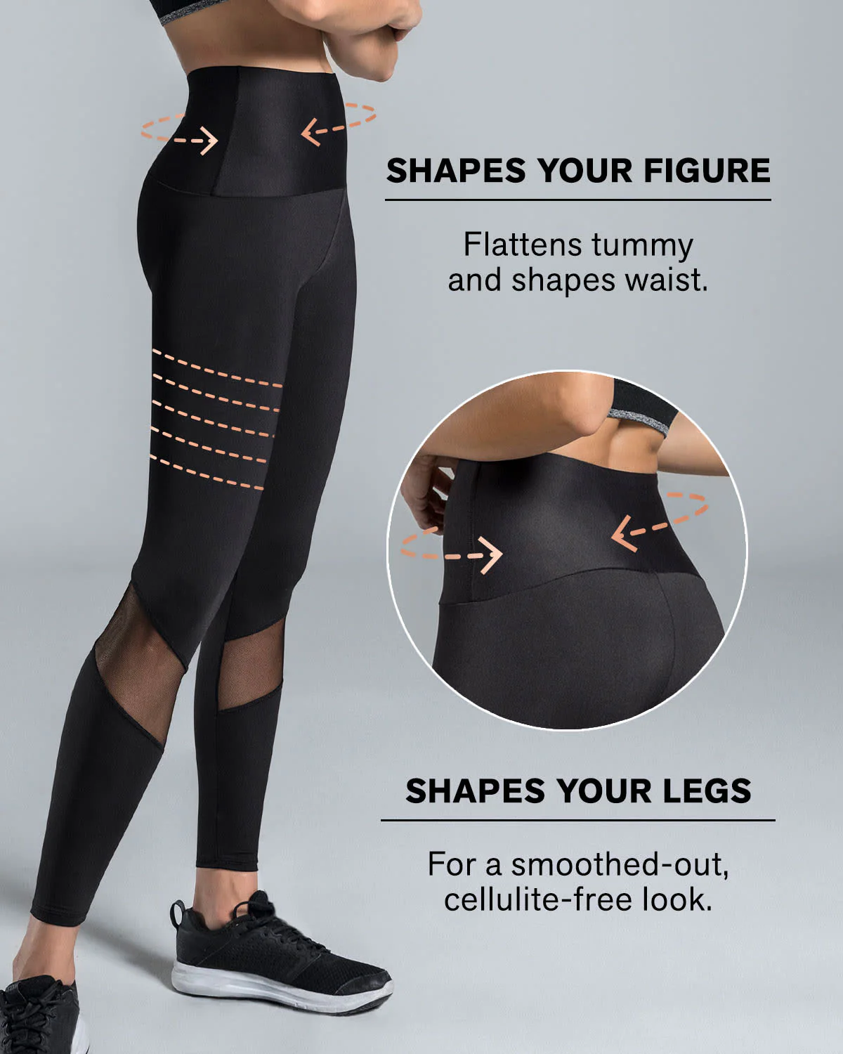 Legging de compresión con mallas transpirables en piernas - Image 16