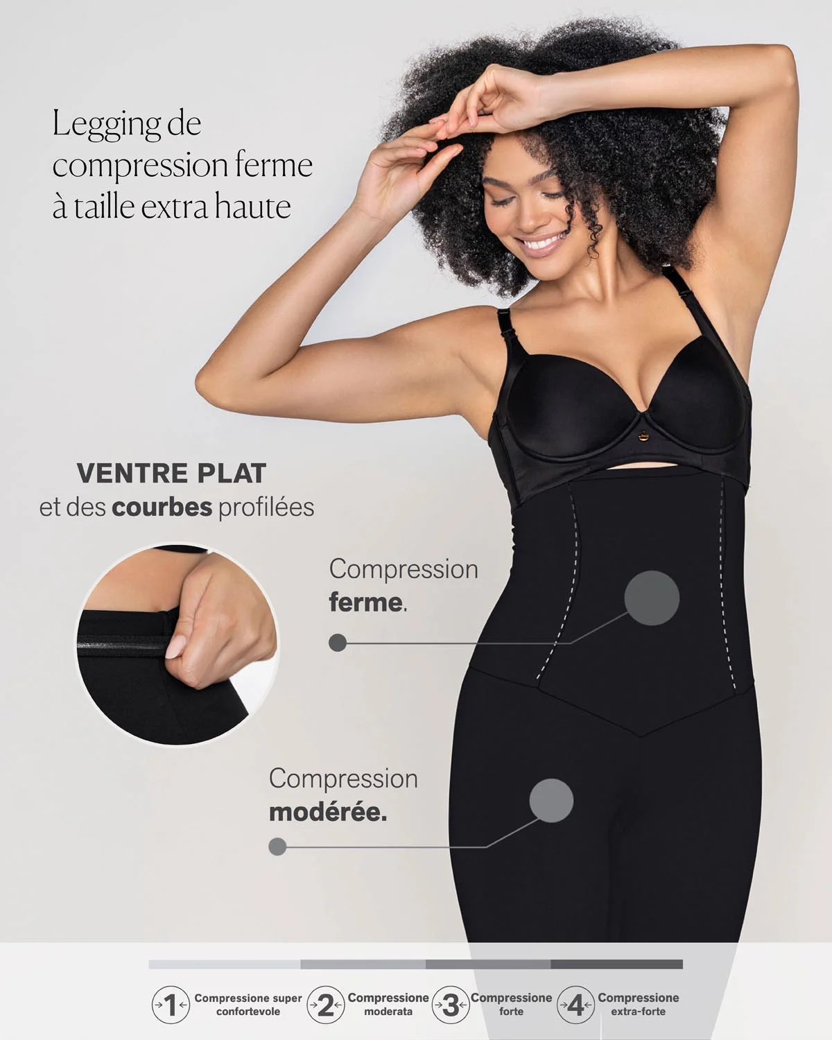 Legging de talle alto moldeador en abdomen y piernas - Image 12