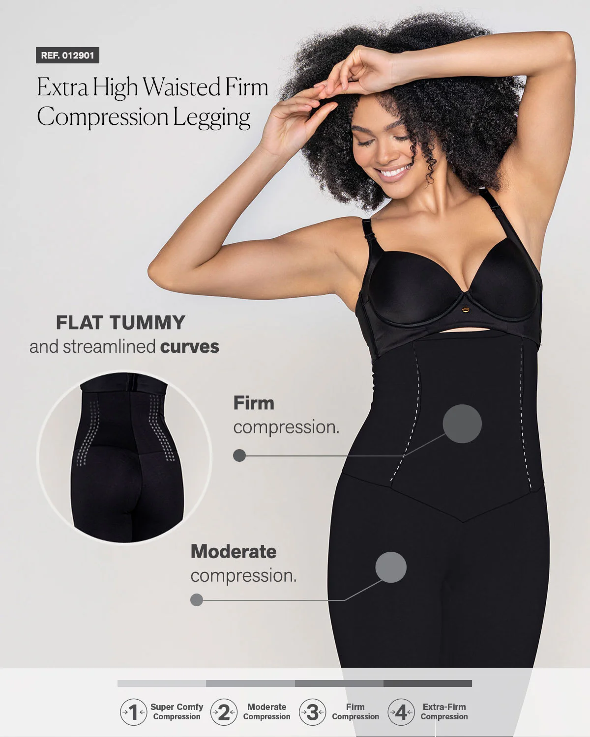 Legging de talle alto moldeador en abdomen y piernas - Image 8