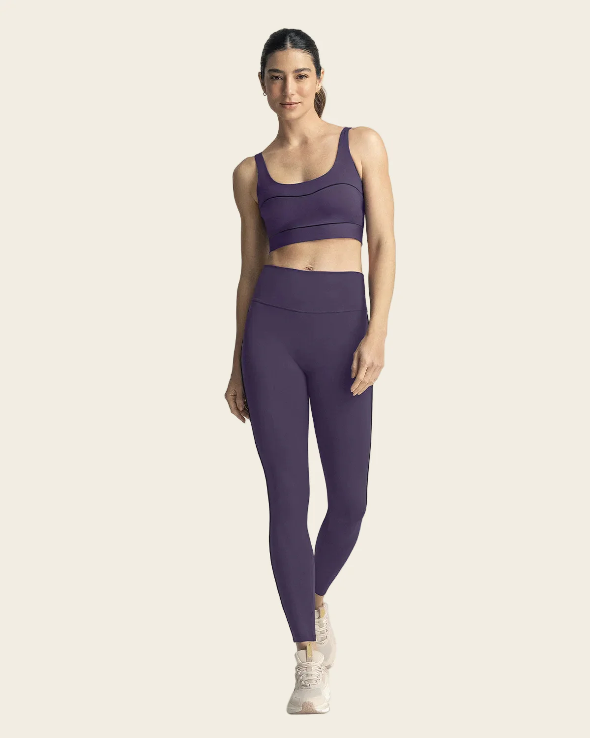 Legging deportivo de compresión con doble capa de tela en pretina - Image 4
