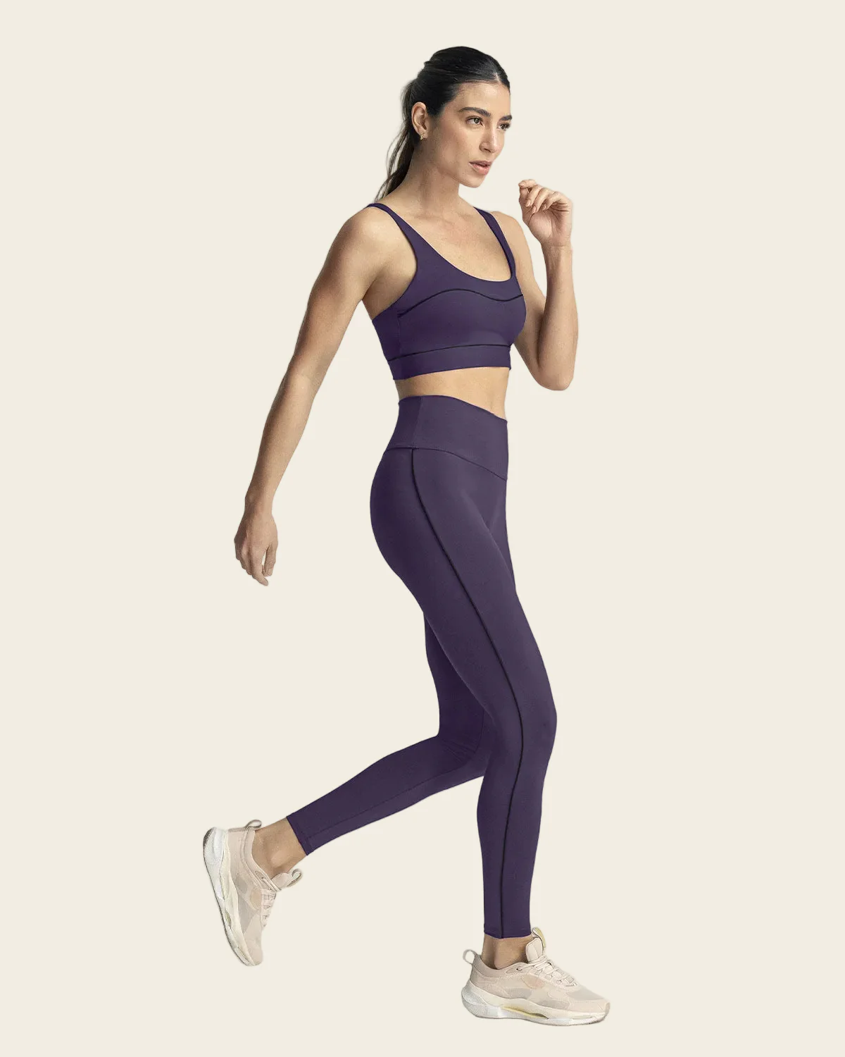 Legging deportivo de compresión con doble capa de tela en pretina - Image 5