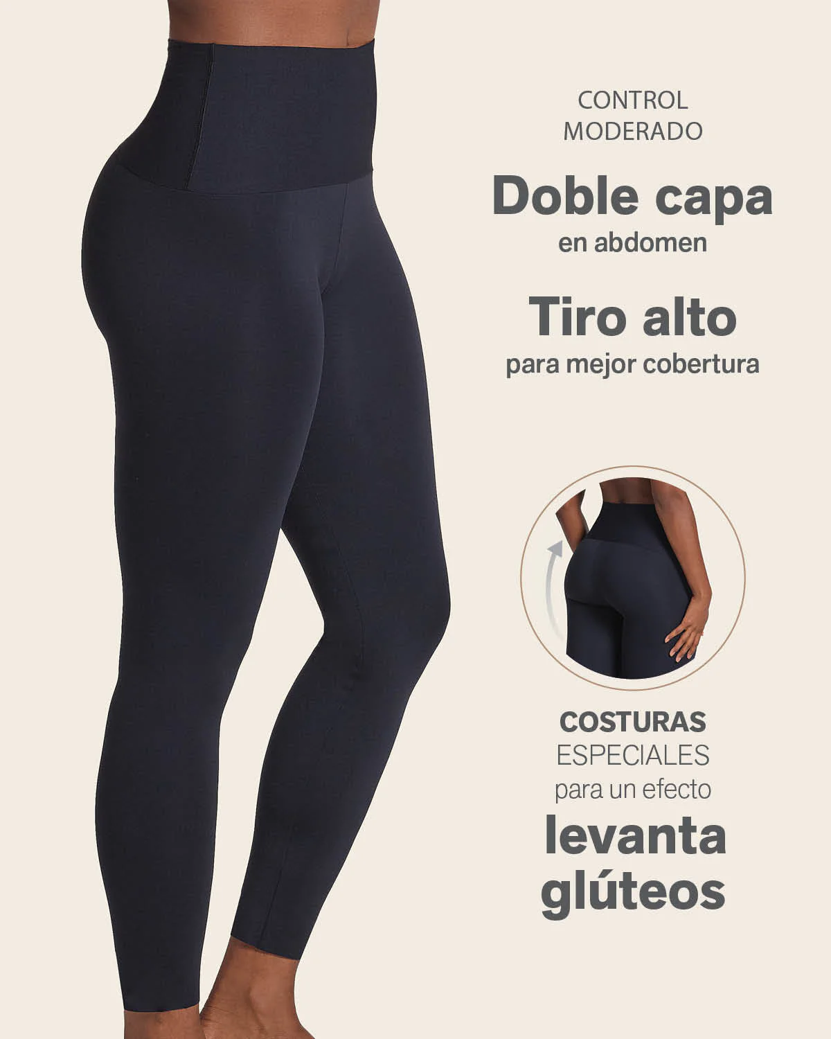 Legging deportivo talle alto de compresión y de secado rápido - Image 7