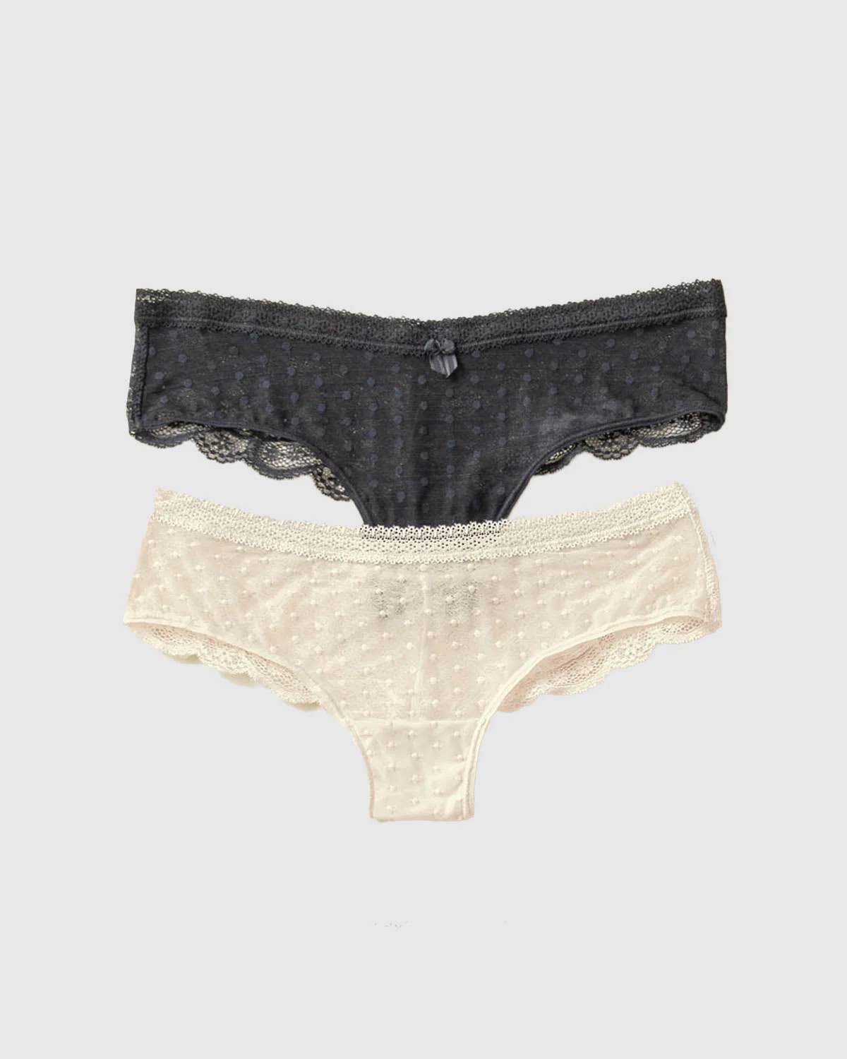 Paquete de 2 Braguitas Tipo Culotte en Encaje y Blonda - Image 27