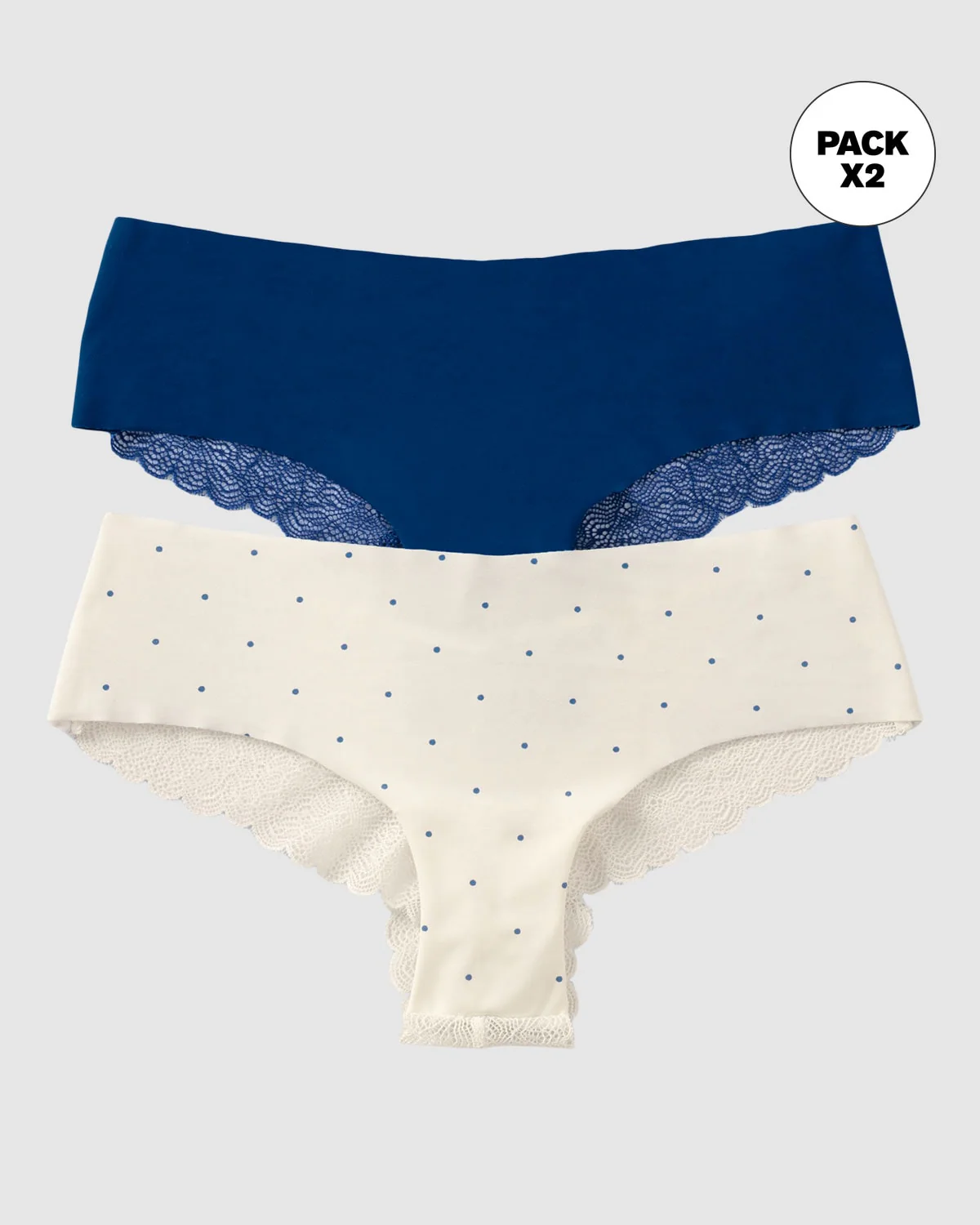 Paquete x 2 braguitas descaderadas con encaje - Image 11