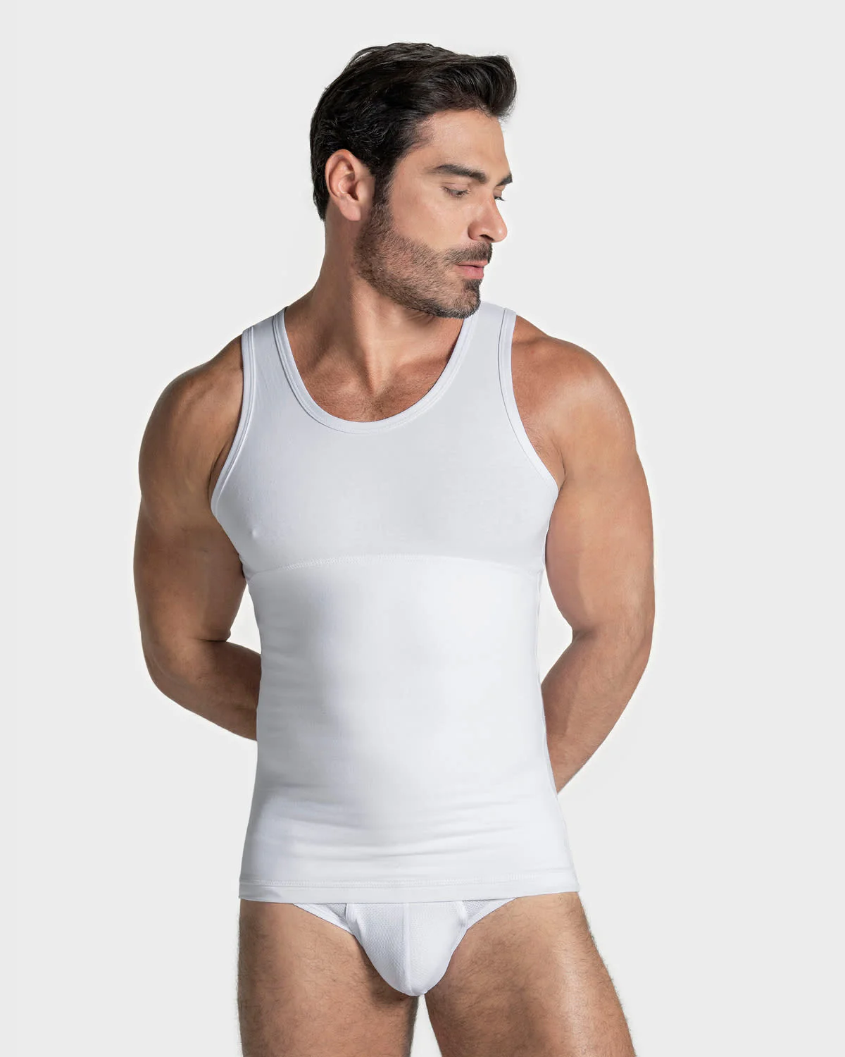 Paquete x 3 camisetas de compresión moderada en abdomen y zona lumbar en algodón elástico - Image 5
