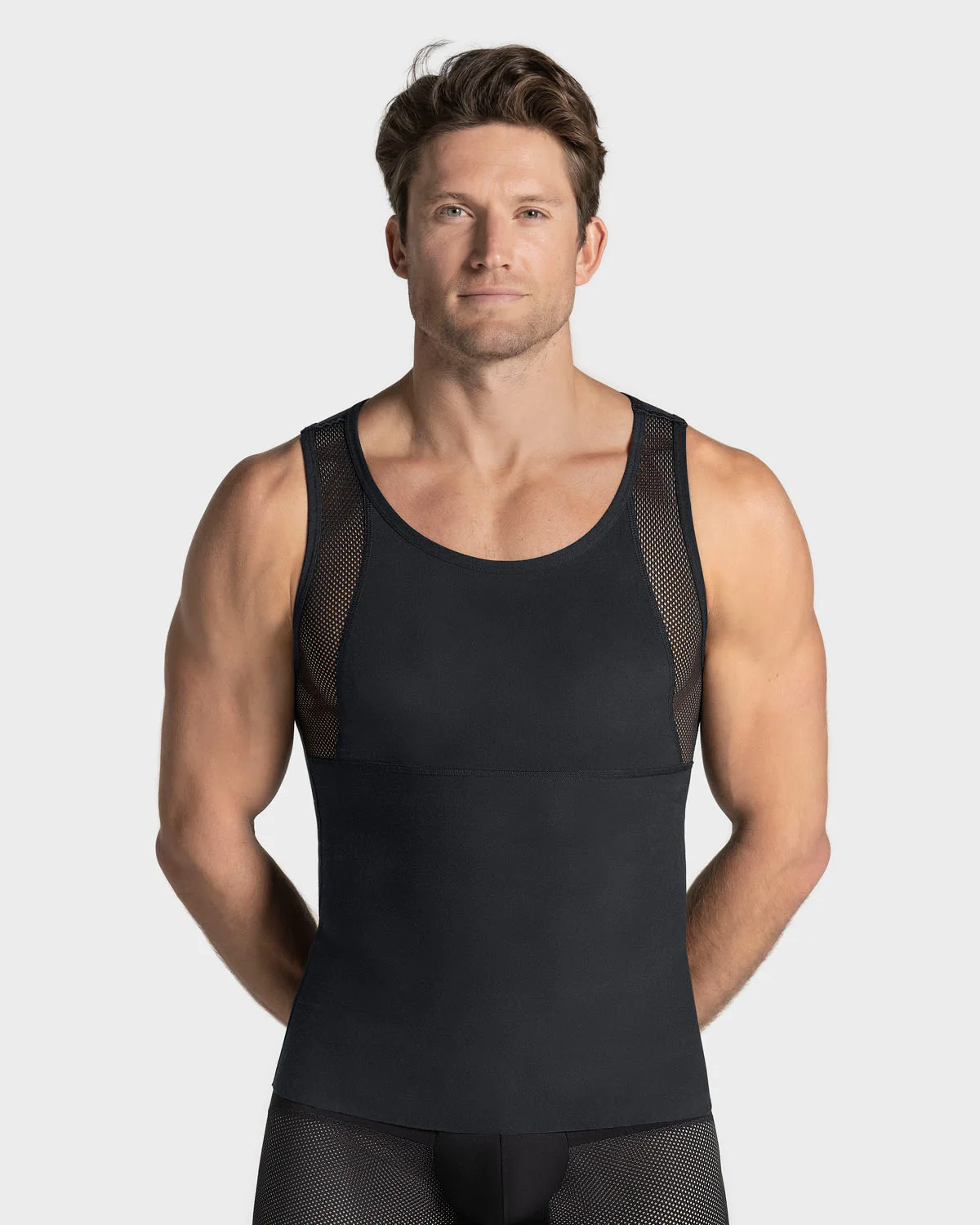 Paquete x 3 camisetas sin mangas de compresión fuerte, uso diario, algodón pima - Image 3