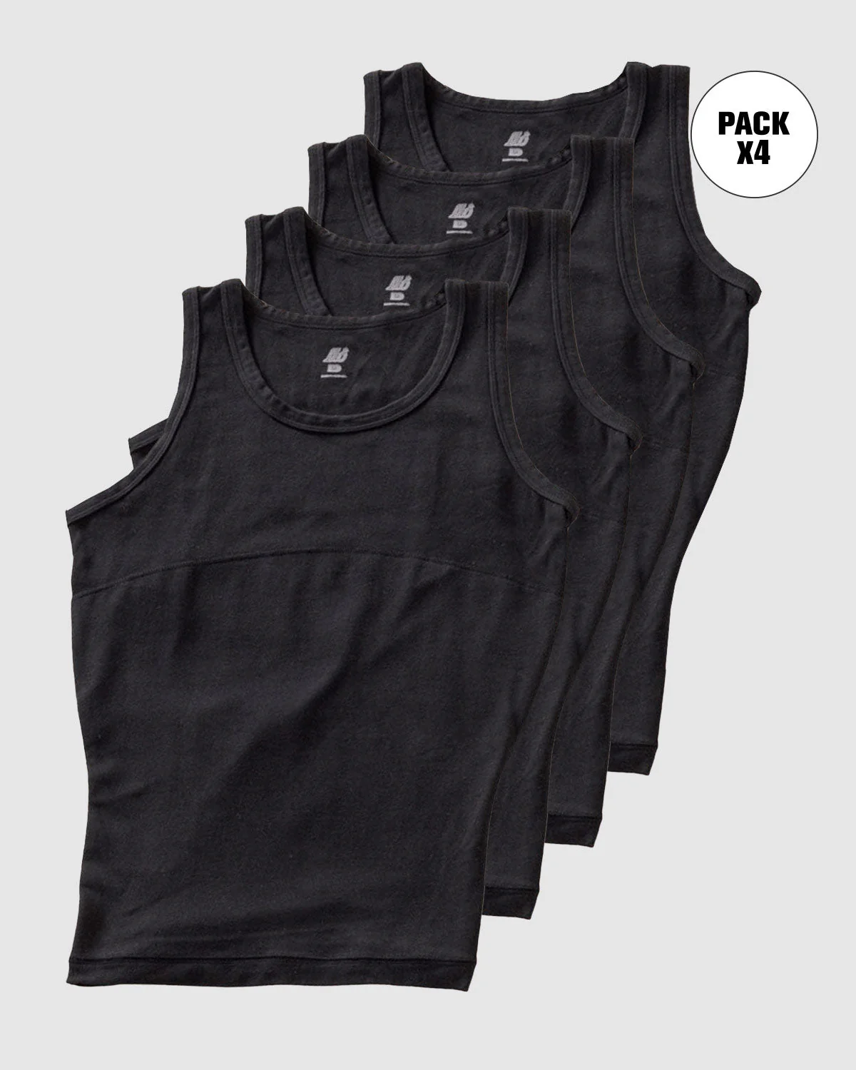 Paquete x 4 camisetas de compresión moderada en abdomen y zona lumbar en algodón elástico - Image 8