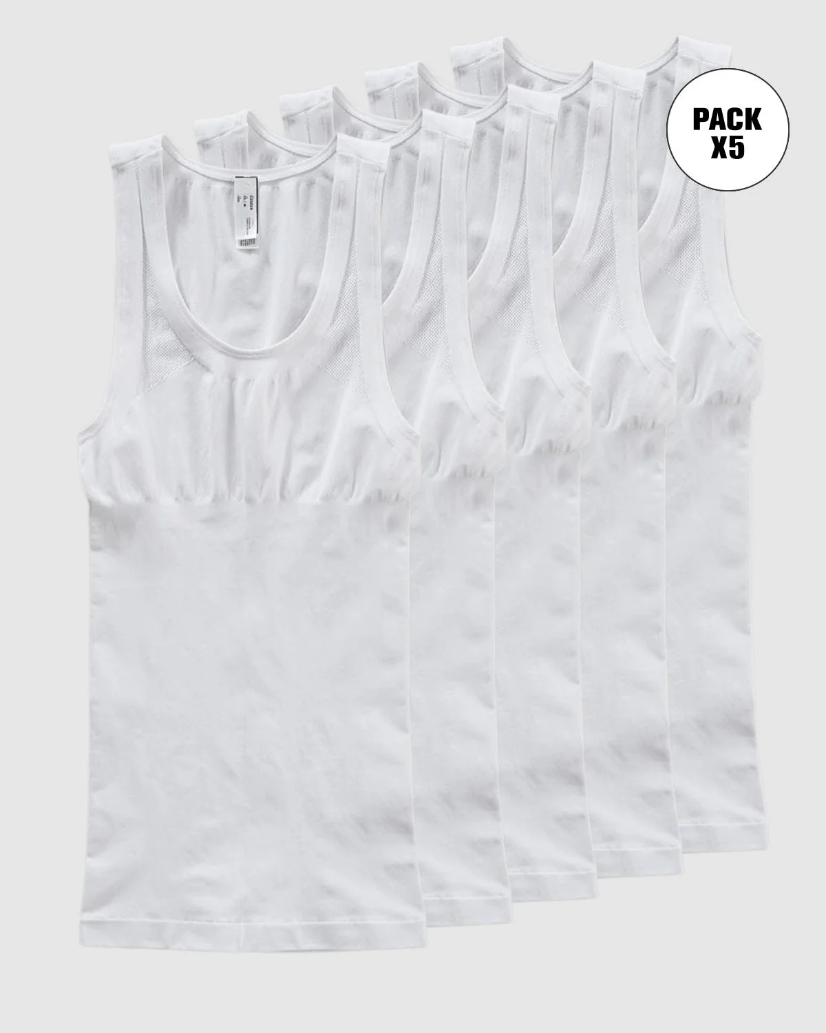Paquete x 5 camisetas ajustadas para hombre con compresión suave en microfibra - Image 5