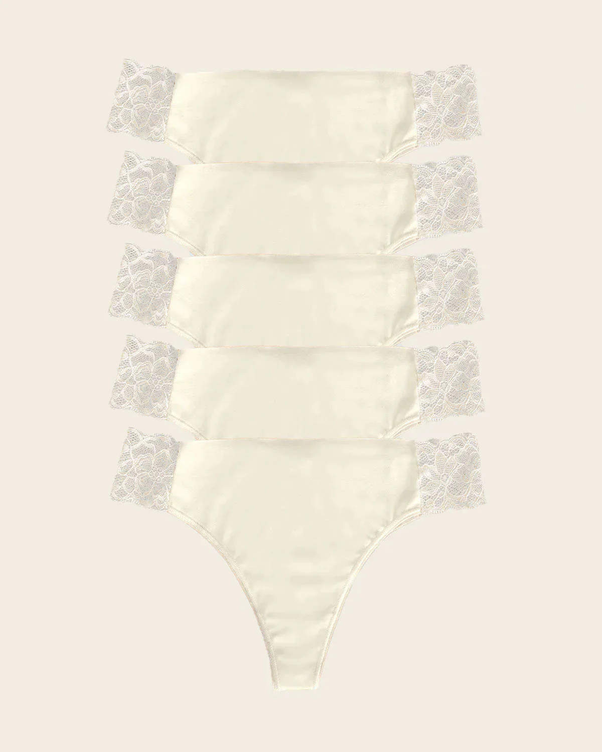 Paquete x 5 tangas invisibles con toques de encaje en laterales - Image 12