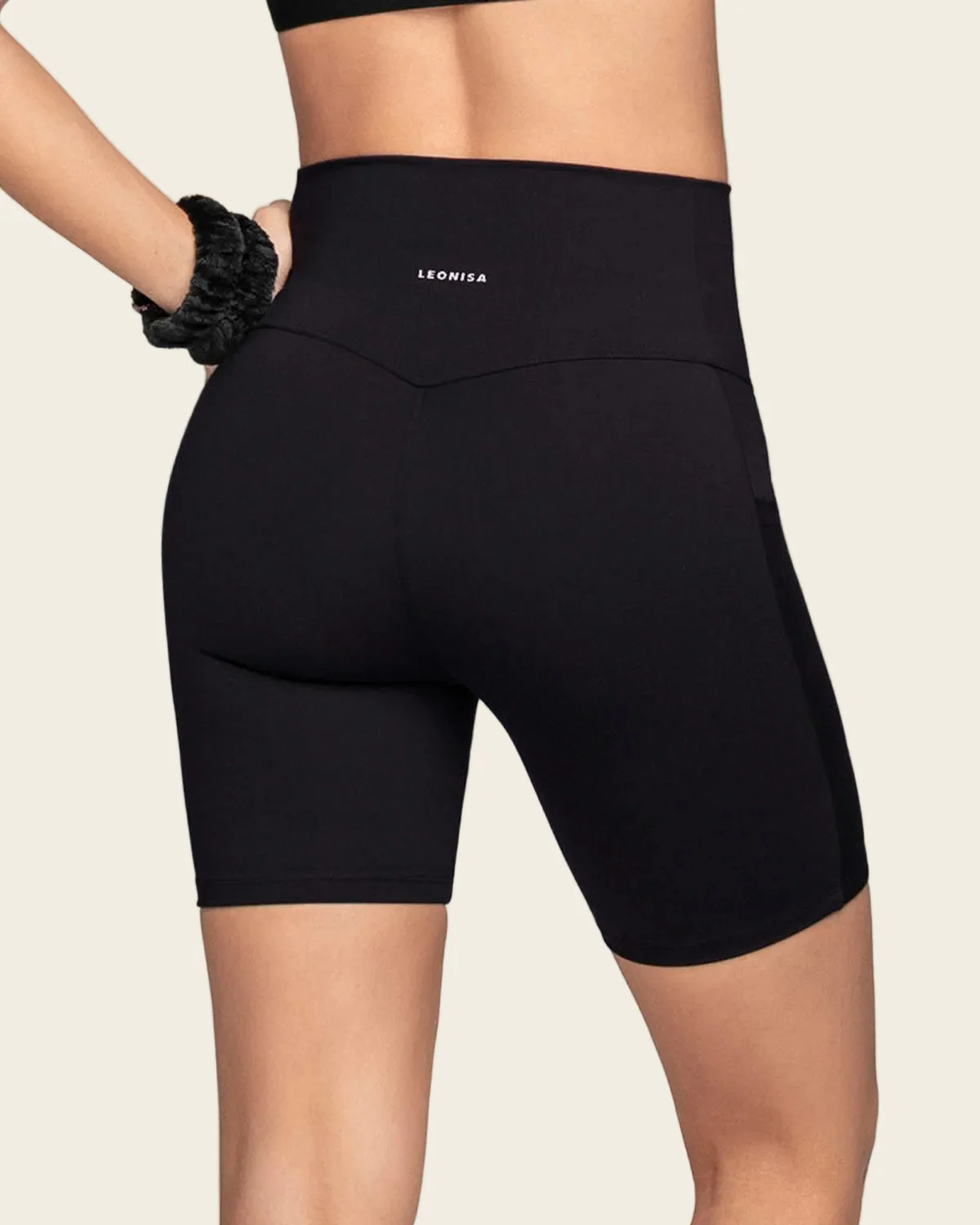 Short ciclista con bolsillo lateral y compresión de abdomen - Image 2