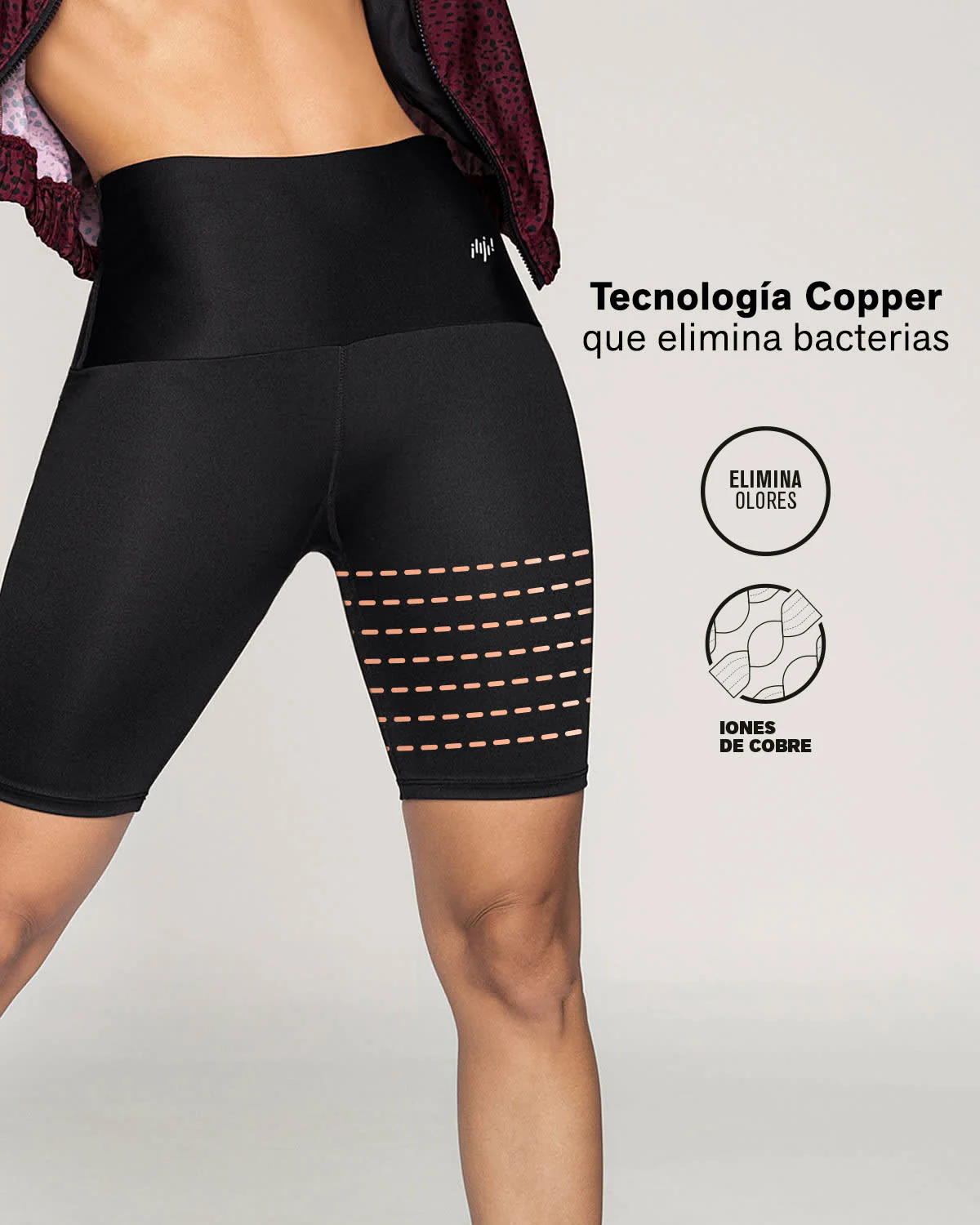 Short ciclista de compresión de abdomen y muslos - Image 4