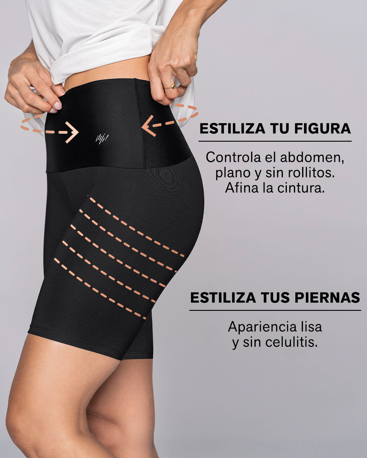 Short ciclista de compresión de abdomen y muslos - Image 5