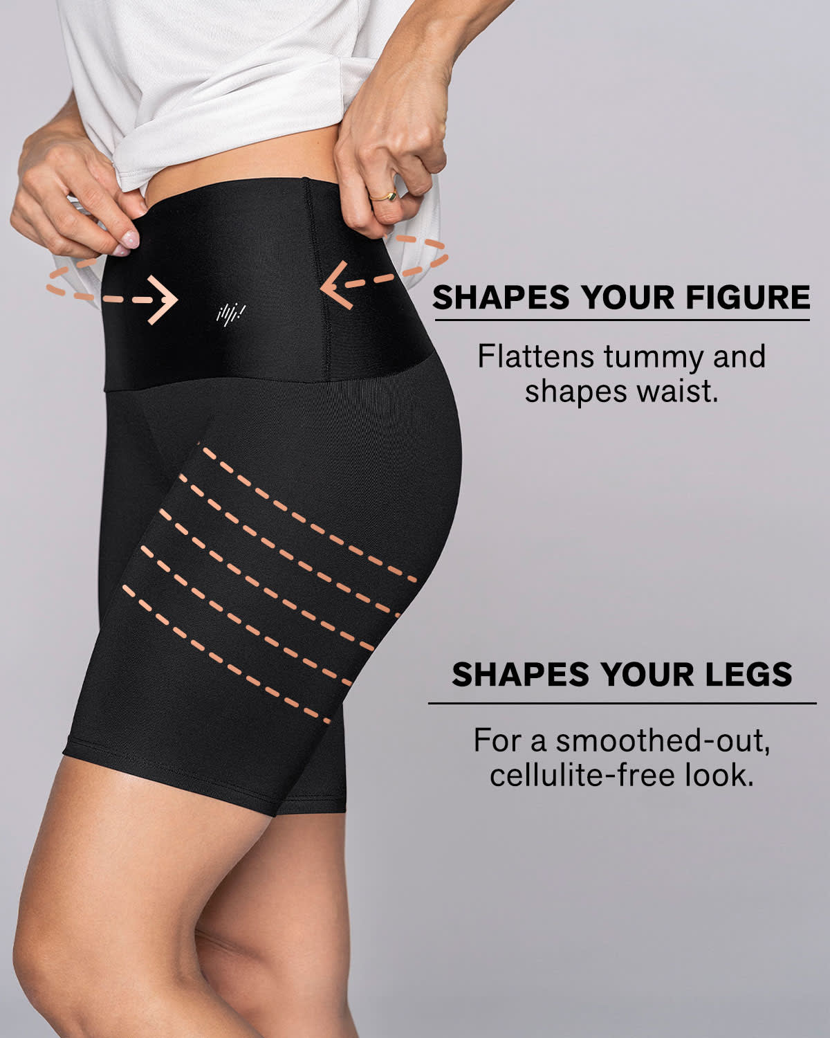 Short ciclista de compresión de abdomen y muslos - Image 8