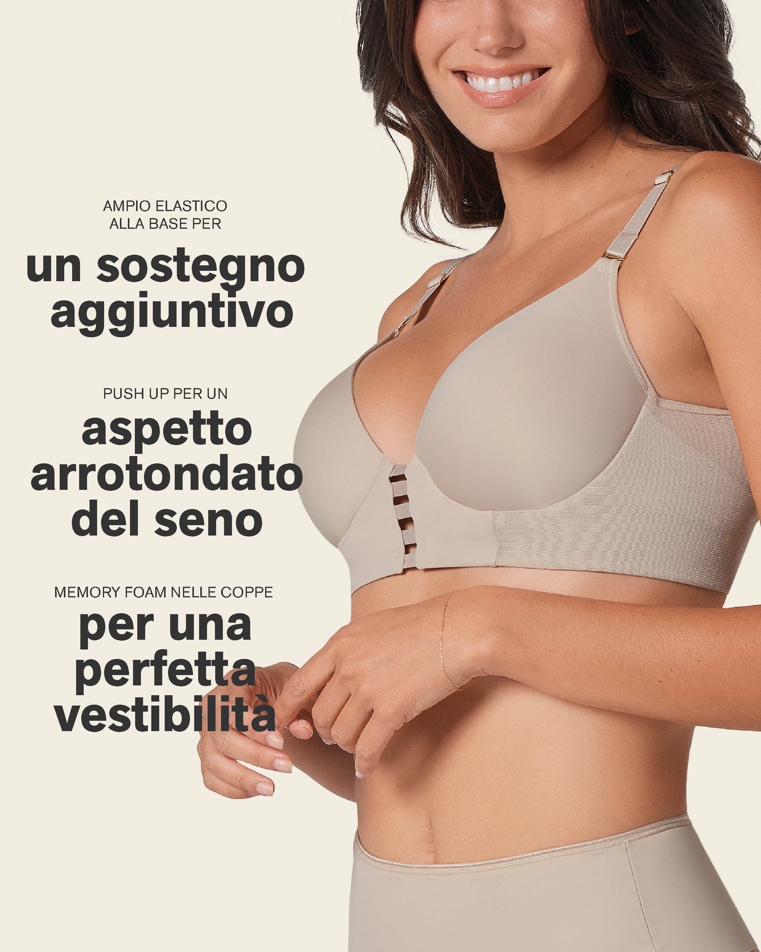 Sujetador triangular de push up alto y buen cubrimiento Memory Bustier - Image 7