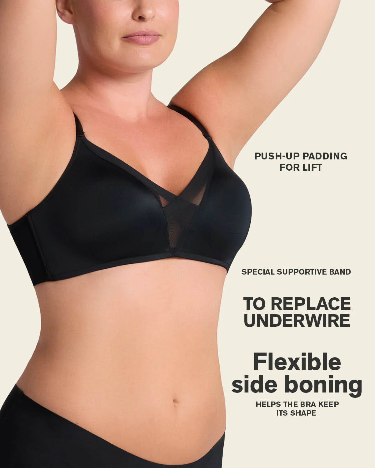 Sujetador sin aro de push up alto incorporado Magical Bra - Image 17