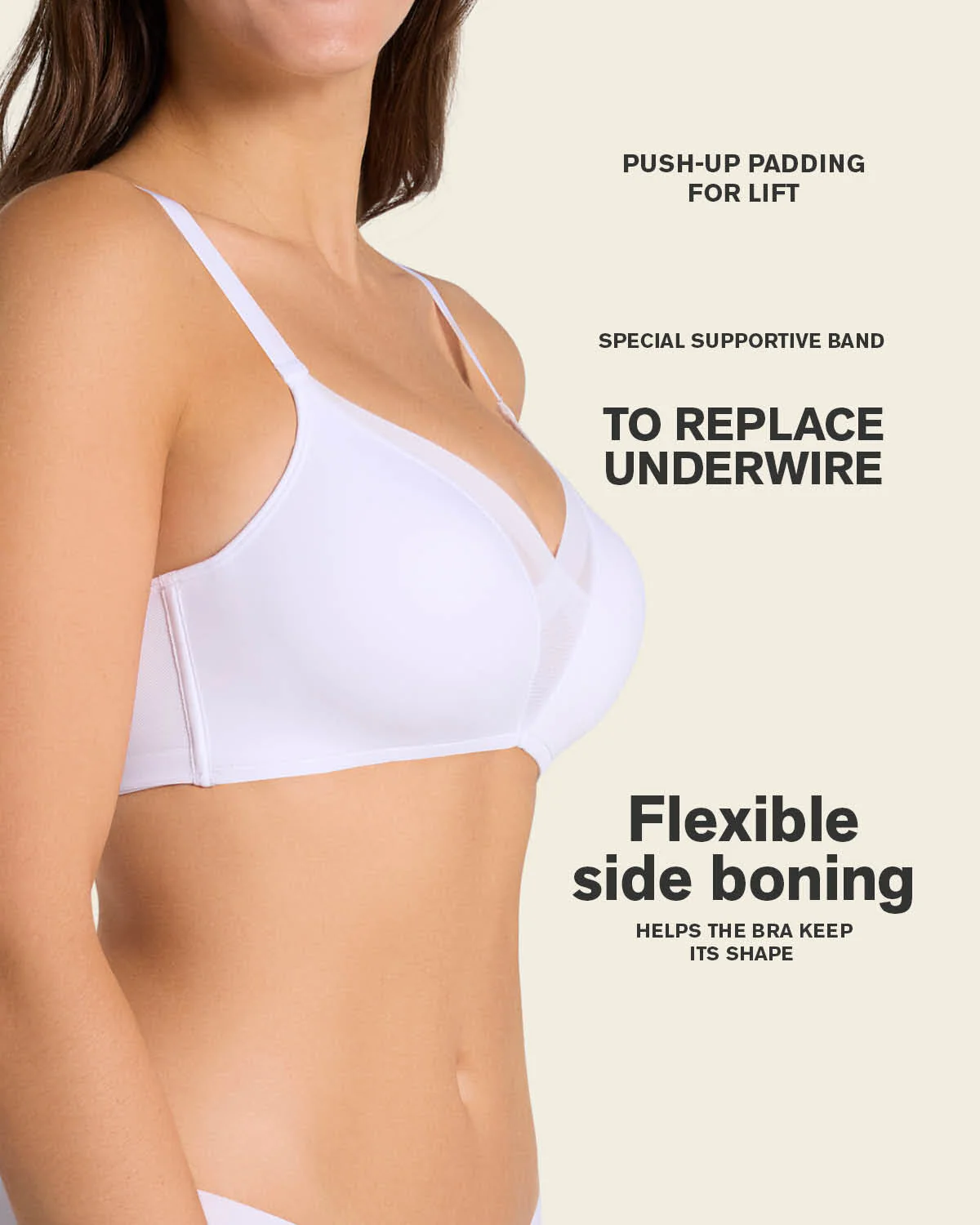 Sujetador sin aro de push up alto incorporado Magical Bra - Image 30