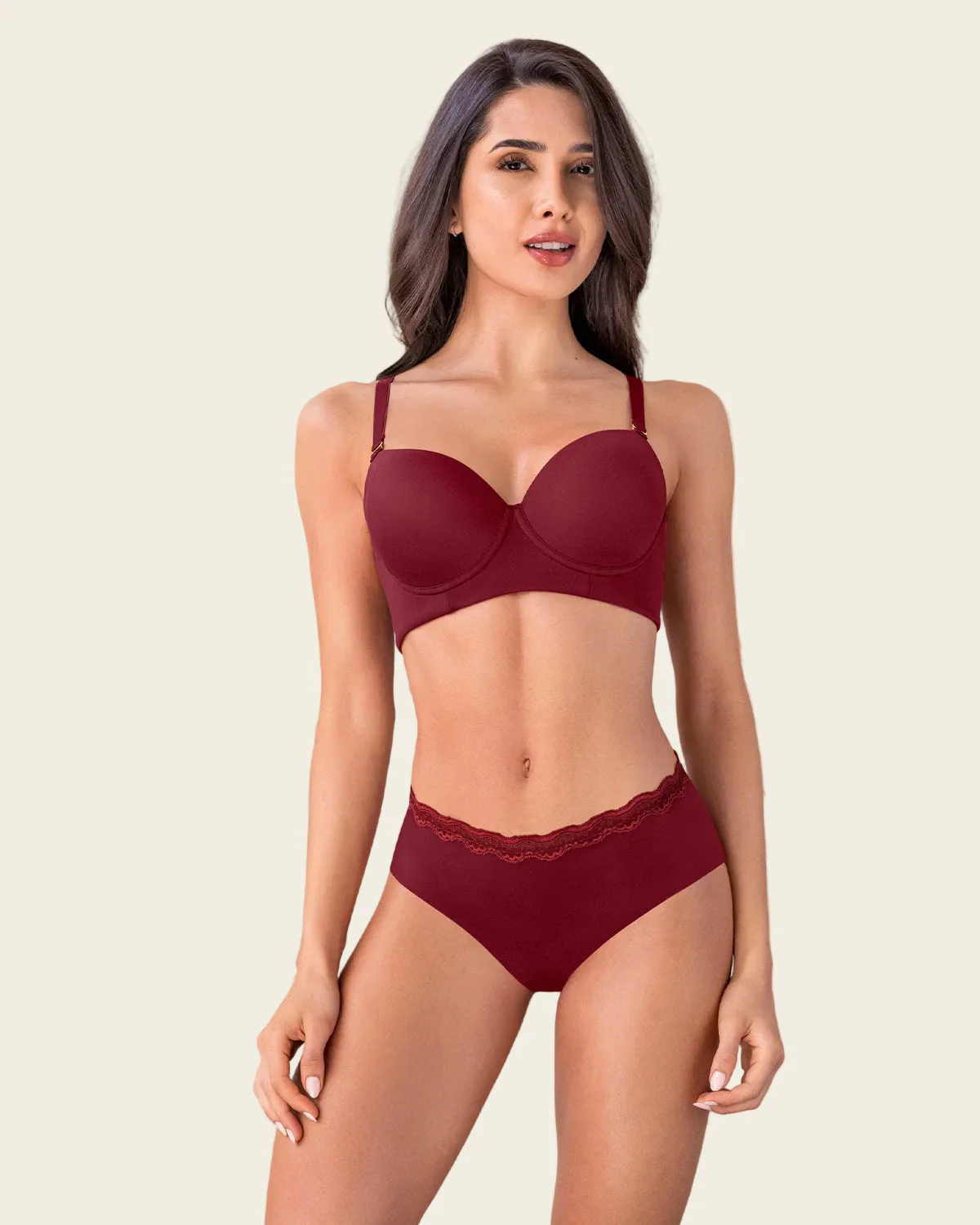 Sujetador de push up alto copa lisa - Image 16