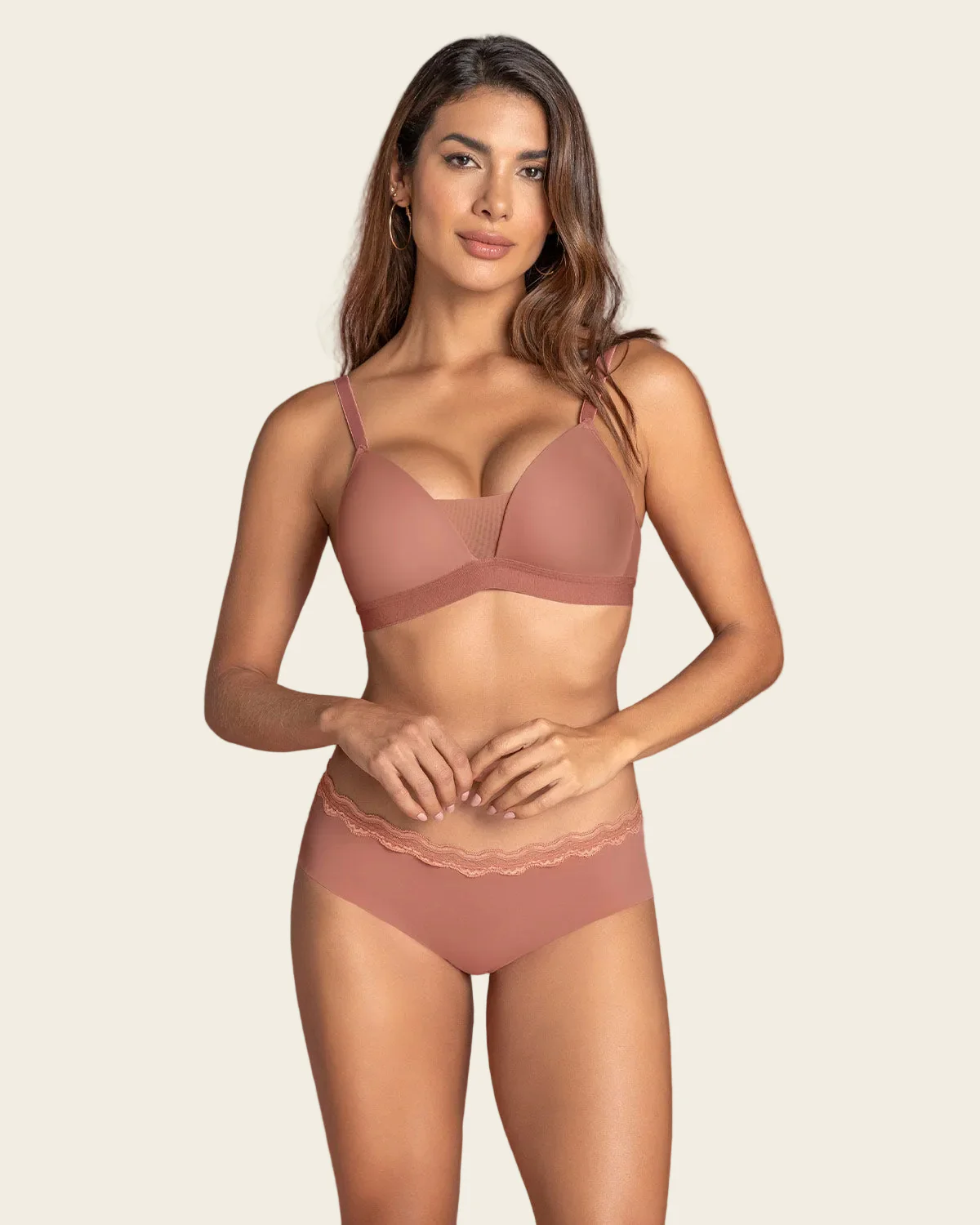 Sujetador triangular sin aro estilo top - Image 16