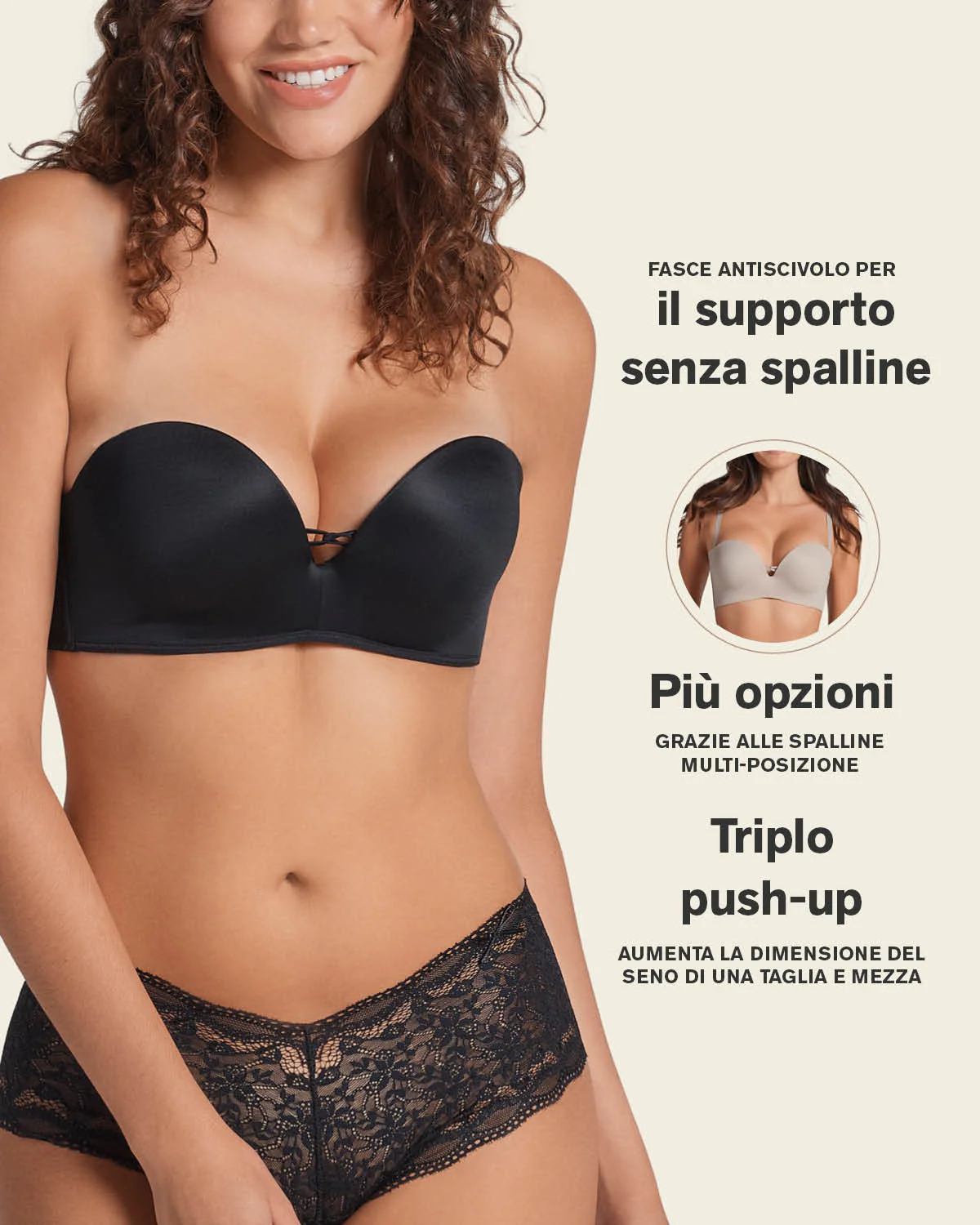 Sujetador WOW de triple push up ideal sin tirantes - Image 7