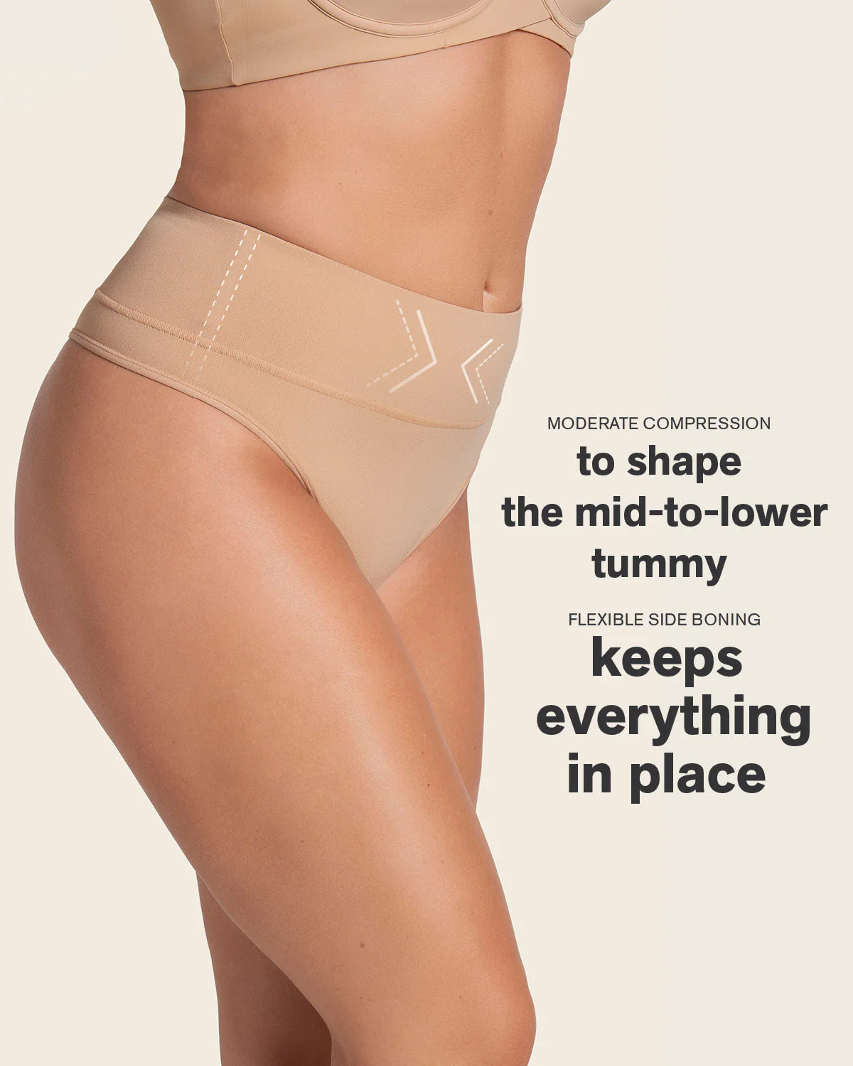 Tanga de moldeadora talle alto en SkinFuse - Image 5